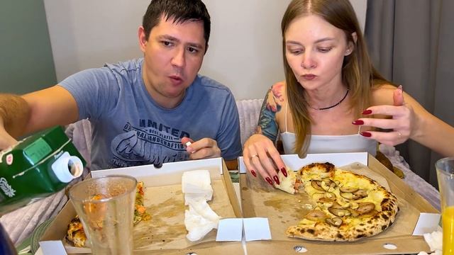 МУКБАНГ🔥Отвал БОШКИ💥Brooklyn ПИЦЦА🤤Заслужили ВКУСНЫЙ