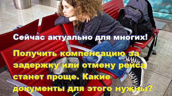 Получить компенсацию за задержку или отмену рейса станет проще. Какие документы для этого нужны? смотреть онлайн