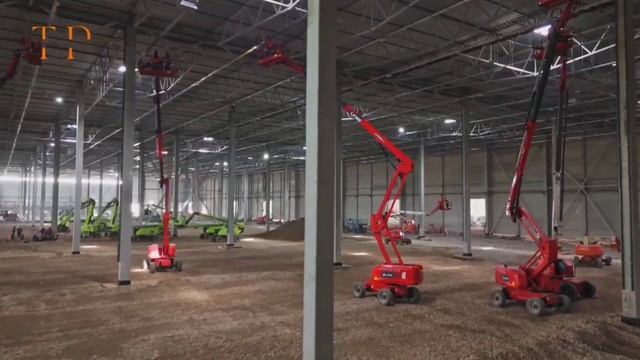 Подъемники LGMG строят логистический гигант!