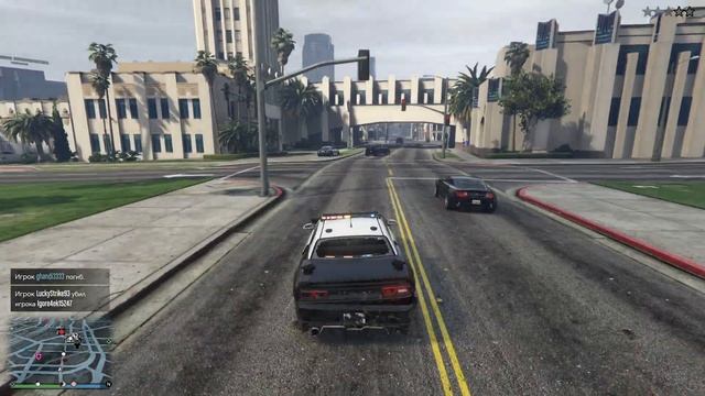 Реакция игроков на коповскую машину в ГТА онлайн  на п?