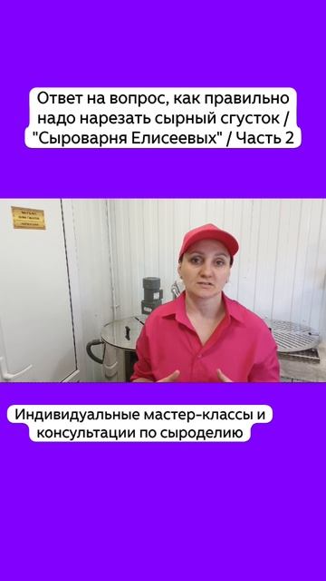 Ответ на вопрос, как правильно надо нарезать сырный сгусток / "Сыроварня Елисеевых" / Часть 2 смотреть онлайн