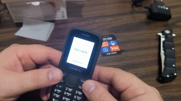 Мобильный телефон teXet TM-130 Black/Red Обзор от первого лица