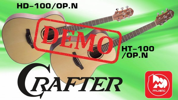 Акустическая гитара CRAFTER HT-100/OP.N - краткая демонстрация звучания