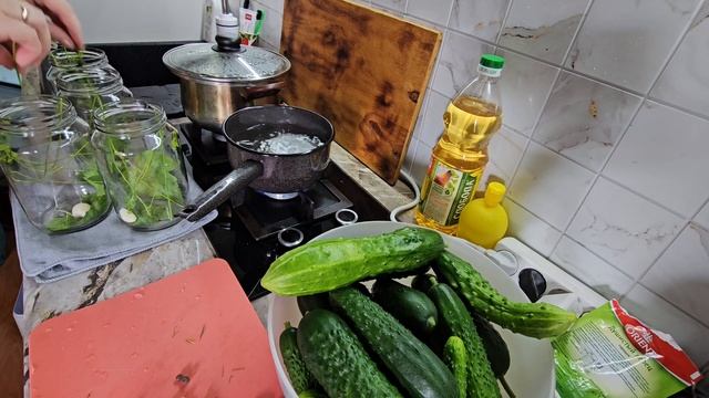 Как тут люди живут без воды/замариновала огурчики /при