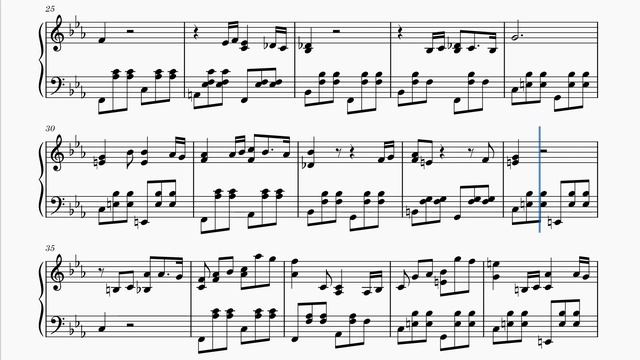 Я в весеннем лесу пил березовый сок - Ноты для пианино смотреть онлайн