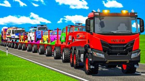 Машинки летают и прыгают! Развивающие мультики Машины помощники. Мультфильмы про машинки