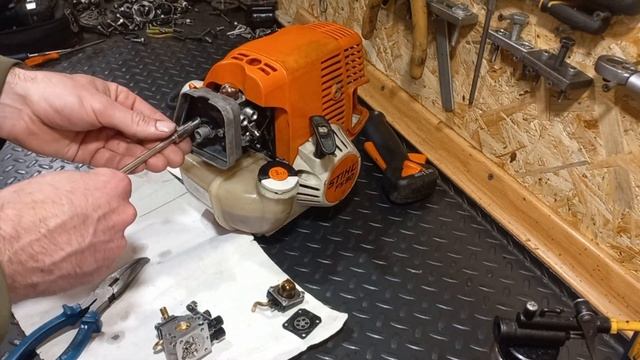 Бензокоса STIHL FS90 - ігри з карбюратором