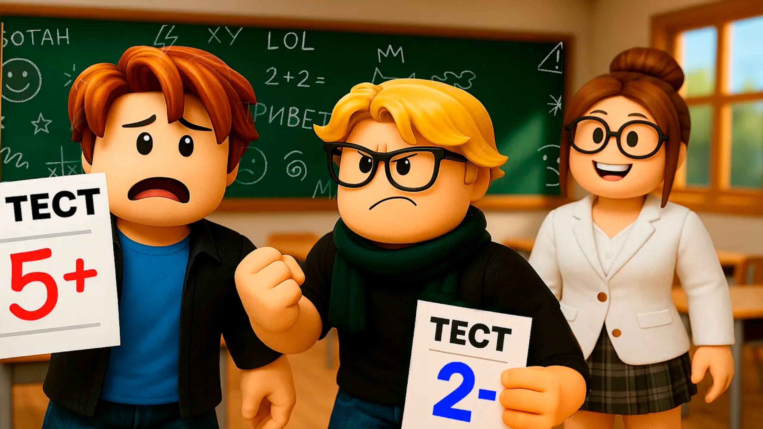 УКРАЛ ТЕСТ ДРУГА И ПОЖАЛЕЛ! ШКОЛА РЕШИЛА, ЧТО Я ГЕНИЙ #роблокс #роблоксистория #топыкатегорий смотреть онлайн