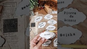 Как сделать таблички для растений в винтажном стиле?