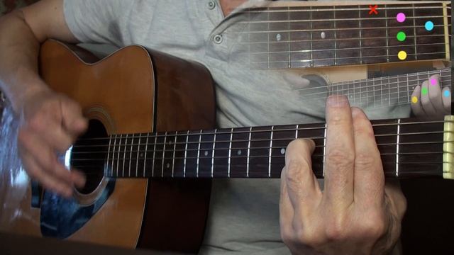 Как играть на гитаре песню "Течёт Волга" смотреть онлайн