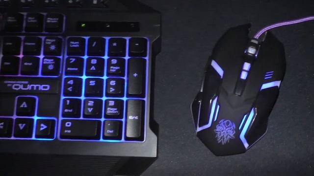 Игровой набор Qumo Mystic K58M76 подсветка смотреть онлайн