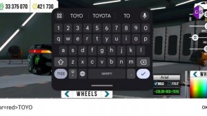 как сделать цветной текс на шинах в кар паркинг