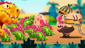 Дино Беш 2 ОСТРОВ 11-4 прохождение мульт игры DINO BASH 2 на андроид серия 22
