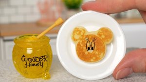 Мини Панкейки "Минни Маус!" 🥹 Очень Милый Миниатюрный Десерт 😍 Мини Кухня