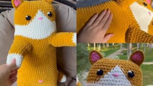 Мастер- класс вязаный кот БАТОН