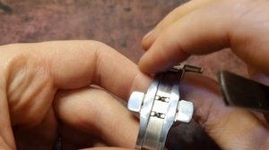 Пряжка бабочка для ремешка часов,ширина 22 мм.