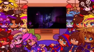 [🧸]Фнаф 1,2 + 2 персонажи из Инто зе пит реагируют на |👜 ?