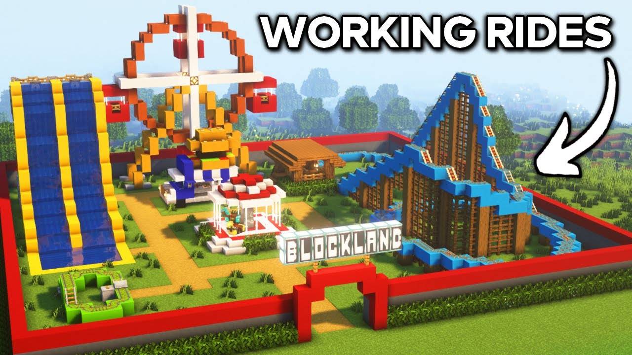 Руководство по созданию работающего парка развлечений в Minecraft🎢