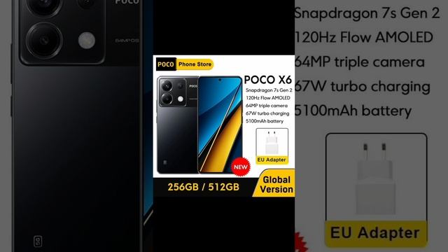 POCO X6 5G Смартфон глобальная версия смотреть онлайн