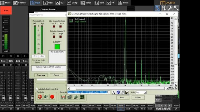 RMAA замер Midas MR18 / Behringer XR18