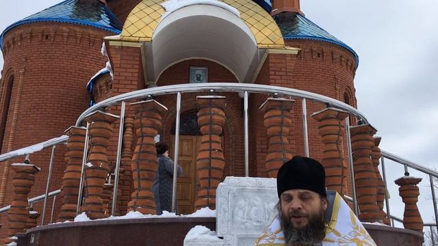 Крещение. храм п. Дубовое 2017. Тропарь Богоявления.
