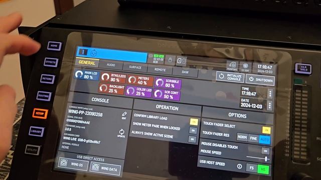 Настройка Behringer WING rack Первое включение, обновление, на? смотреть онлайн