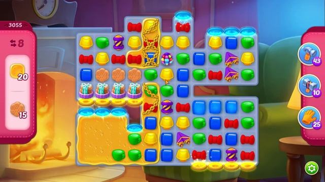 Homescapes Level 3055 Very Hard (No Boosters) /Уровень 3055 Очень Сложный (Без бустеров)  15.08.202