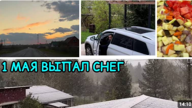 2136 ВЫПАЛ СНЕГ 1 МАЯ\ГОТОВЛЮ ОВОЩНОЕ РАГУ\ЗАКОН МАССОВОГО СОЗНАНИЯ\ЗА КОФЕ во ВКУСНО и ТОЧКА влог