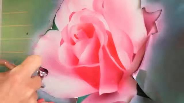 Урок аерографии - рисуем розу. смотреть онлайн