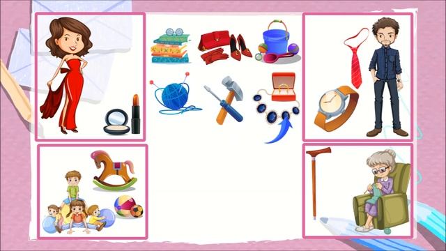 Розвиваюча гра «Де чиї речі» для дітей 5-6 років, розвит