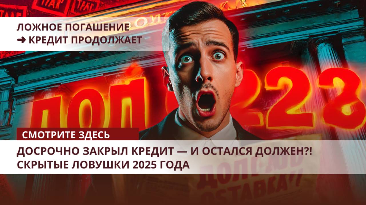 Досрочно закрыл кредит — и остался должен?! Скрытые ловушки 2025 года смотреть онлайн
