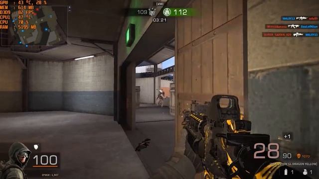 Black Squad | Розыгрыш | M4 Custom Yellow Dragon