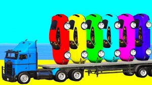Развивающий Мультики про Машинки Автовоз и Цветные Машинки Детские Мультики Песенки для Дете