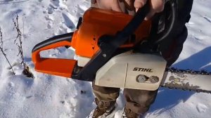 Запуск на холодно STIHL MS250