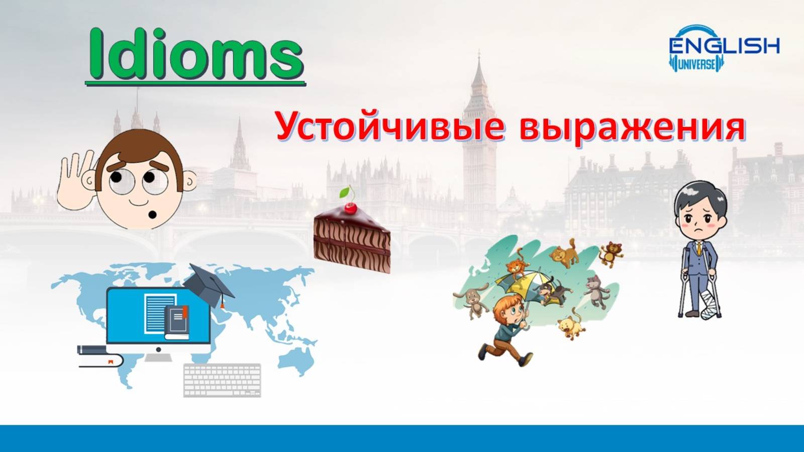 Устойчивые выражения (идиомы, Idioms, Idiomatic Expressions) в английском языке.