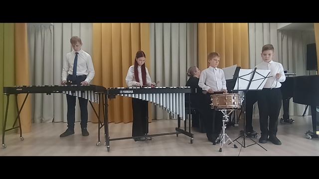 Э.Градески регтайм "Мороженое"_ Ансамбль ударных инструментов "Синкопа" смотреть онлайн