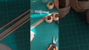 Плетение из бумажной лозы/Кольца для салфеток