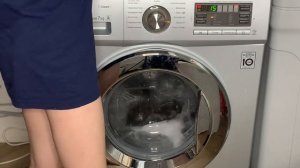 Стирка халата из шёлка на LG: Быстро 30 20 800об/мин (полный