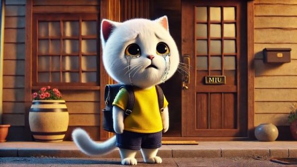 Kitten Loves Drawing but Gets Banned by Mom, Then Shines in Art Contest!