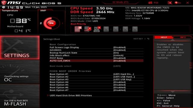 Настройка BIOS для Hackintosh