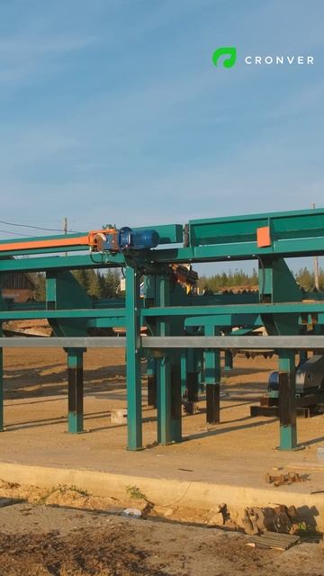 Линия окорки бревна Cronver смотреть онлайн