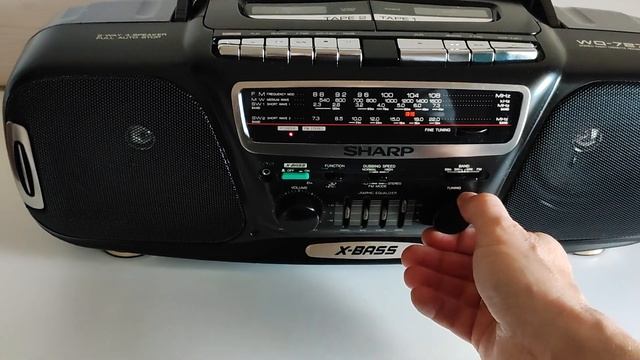 Магнитола Sharp WQ-727, после профилактики. смотреть онлайн