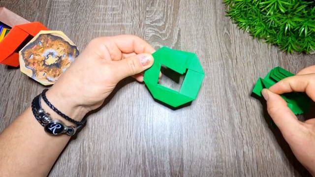 Оригами Бургер Мишка сквиш🍔 Пончик пружинка из бумаг