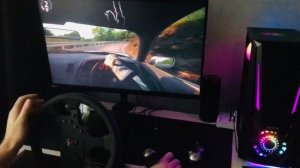 Руль PXN-V99 в Assetto Corsa.