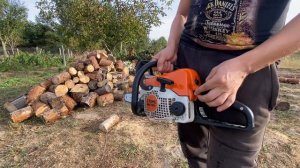 Реальний ТЕСТ бензопили STIHL MS180‼️Пила з ланцюгом для ?