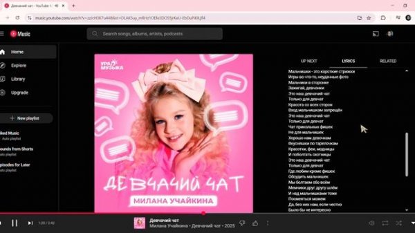 Девчачий чат. Текст и песня - Наида