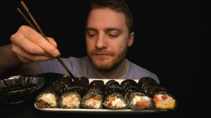 САМЫЕ НЕОБЫЧНЫЕ СУШИ МУКБАНГ!  Мукбанг Кимбап АСМР или