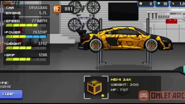 PIXEL CAR RACER/pixel car racer/настройка на победы в чемпионатах и гонках
