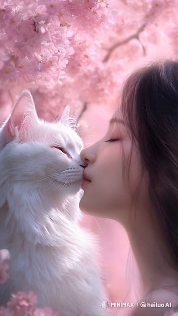 ечередная доза милоты - белоснежная кошечка и её хозяйка.mp4