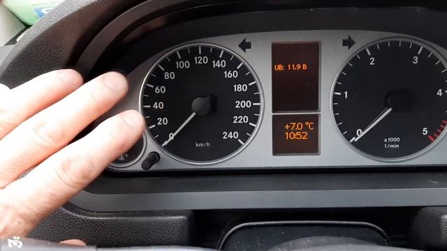 Сброс сервисного интервала MERCEDES W245 W169 смотреть онлайн